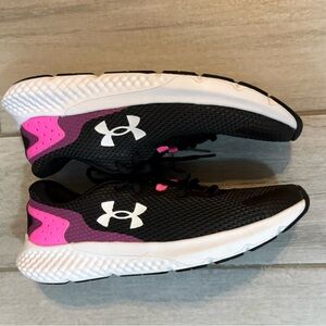 Under Armour Women's Black and Purple Athletic Shoes